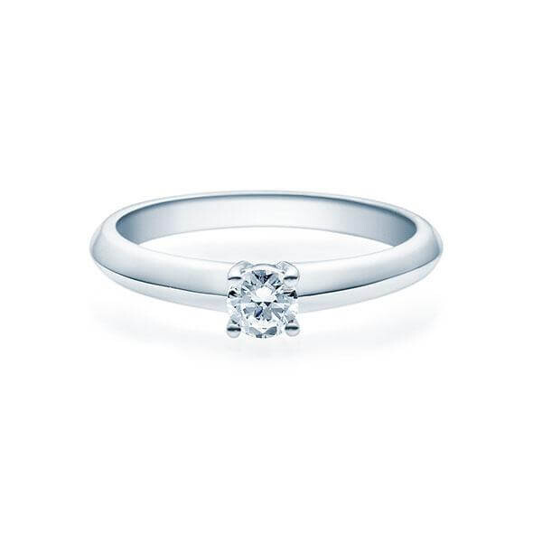 Verlobungsring Solitär 4er Krappe Silber RU-1507
