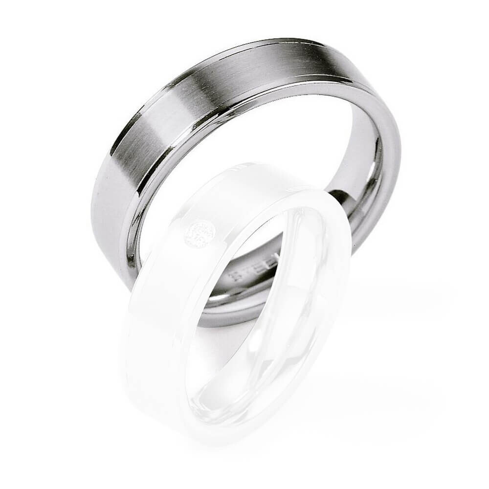 Herrenring Edelstahl Brillant 8801220