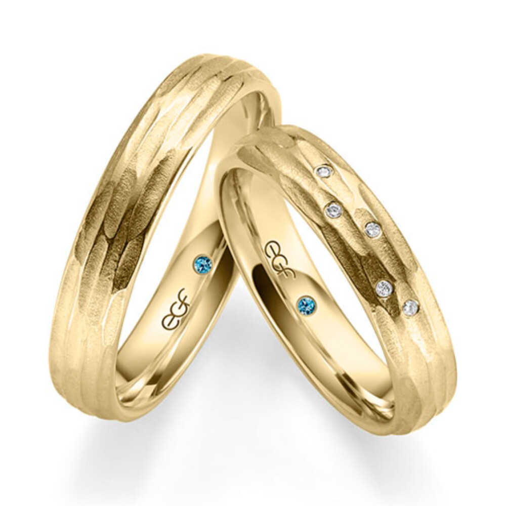 Trauringe Gelbgold Nature Brillant F-1379-2