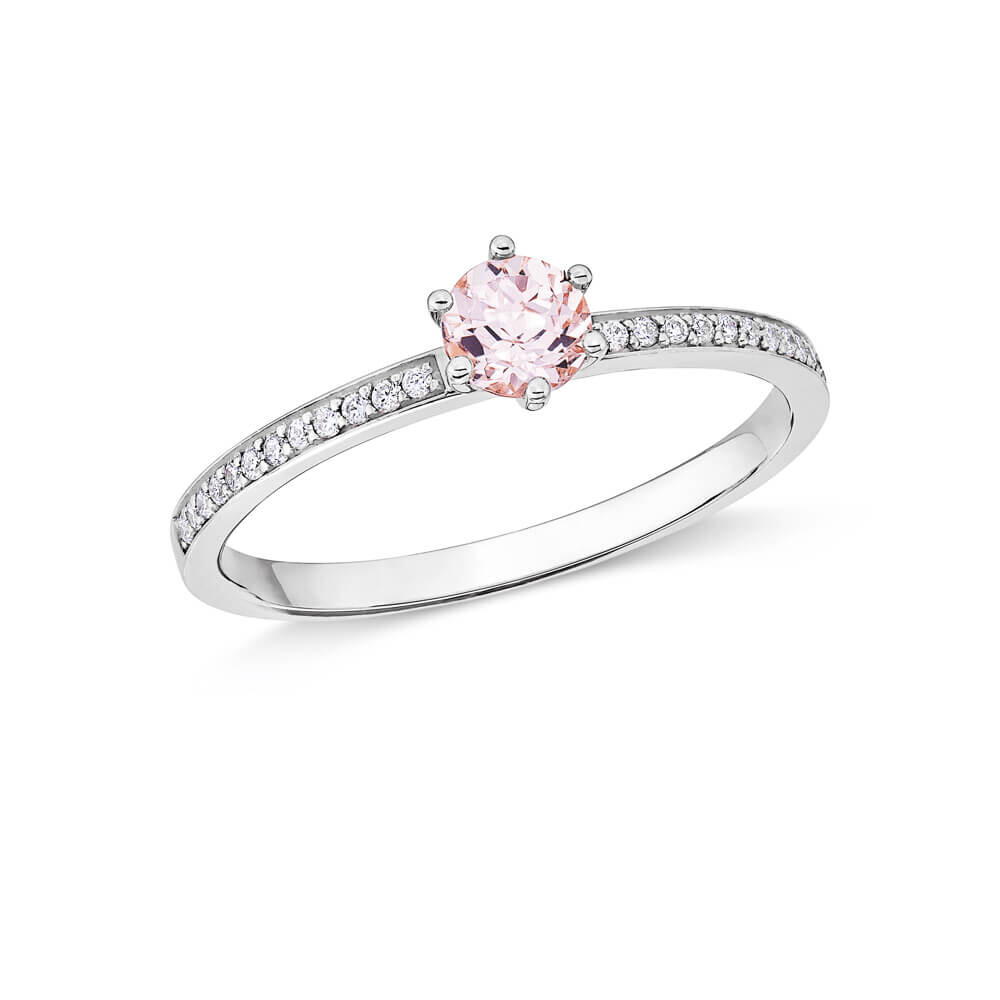 Ring Principessa Weißgold Morganit Brillant EH006242