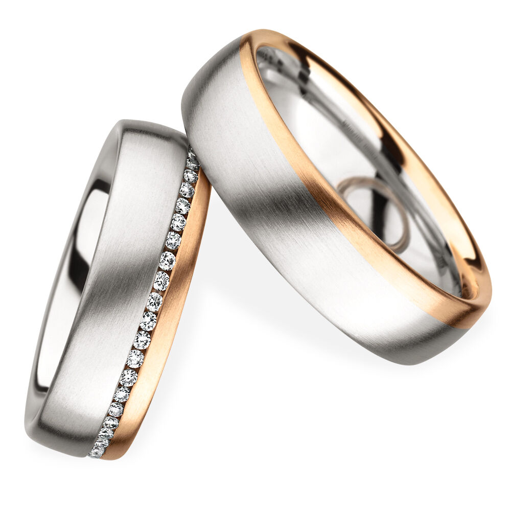 Eheringe Mehrfarbig Brillant 0.280 ct.