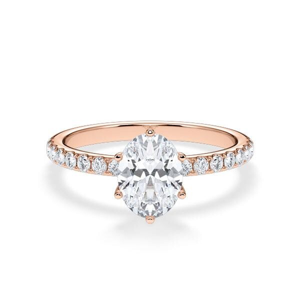 Hollywood Ring Classic Oval Rotgold RU-1883