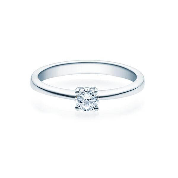 Verlobungsring Solitär Brillant Solitär Silber RU-1503