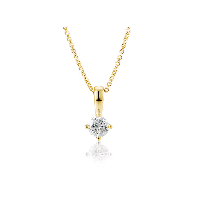 Breuning Anhänger 4er Krappe Gelbgold Brillant