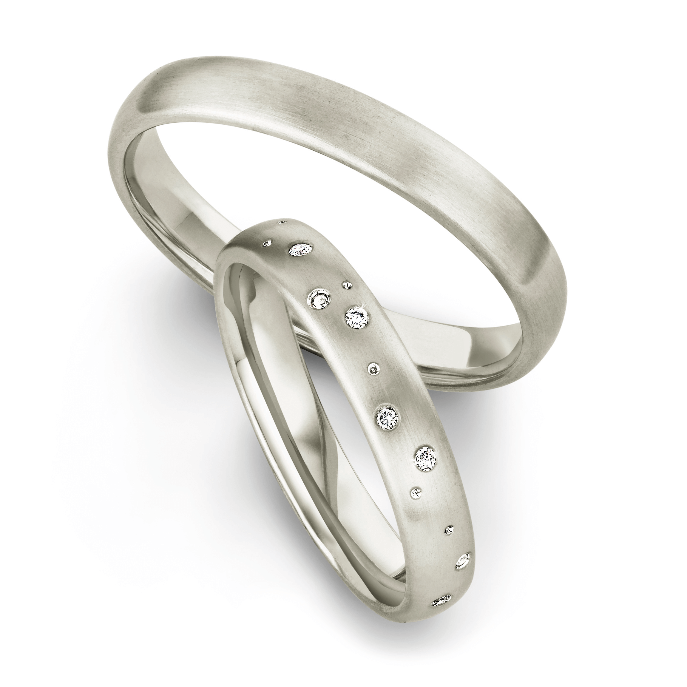 Trauringe Silber 925 Brillant 70254