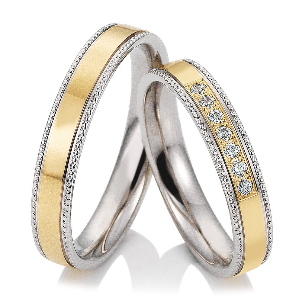 Trauringe Bicolor Millgriff 49/81723 & 49/81724