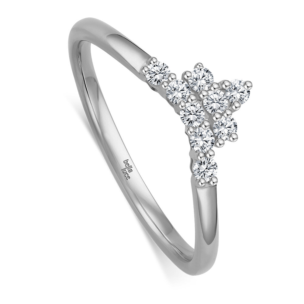 Diamantring Giulia Weißgold Brillant 0,200 ct.