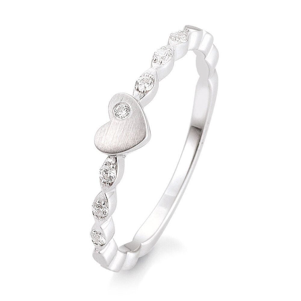 Ring Silber Herz Zirkonia 42/03393
