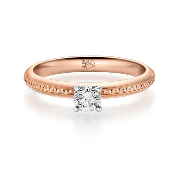 Diamantring Rotgold 333 Lab-Grown Diamant 0,300 ct, Brillant RU-1714-9