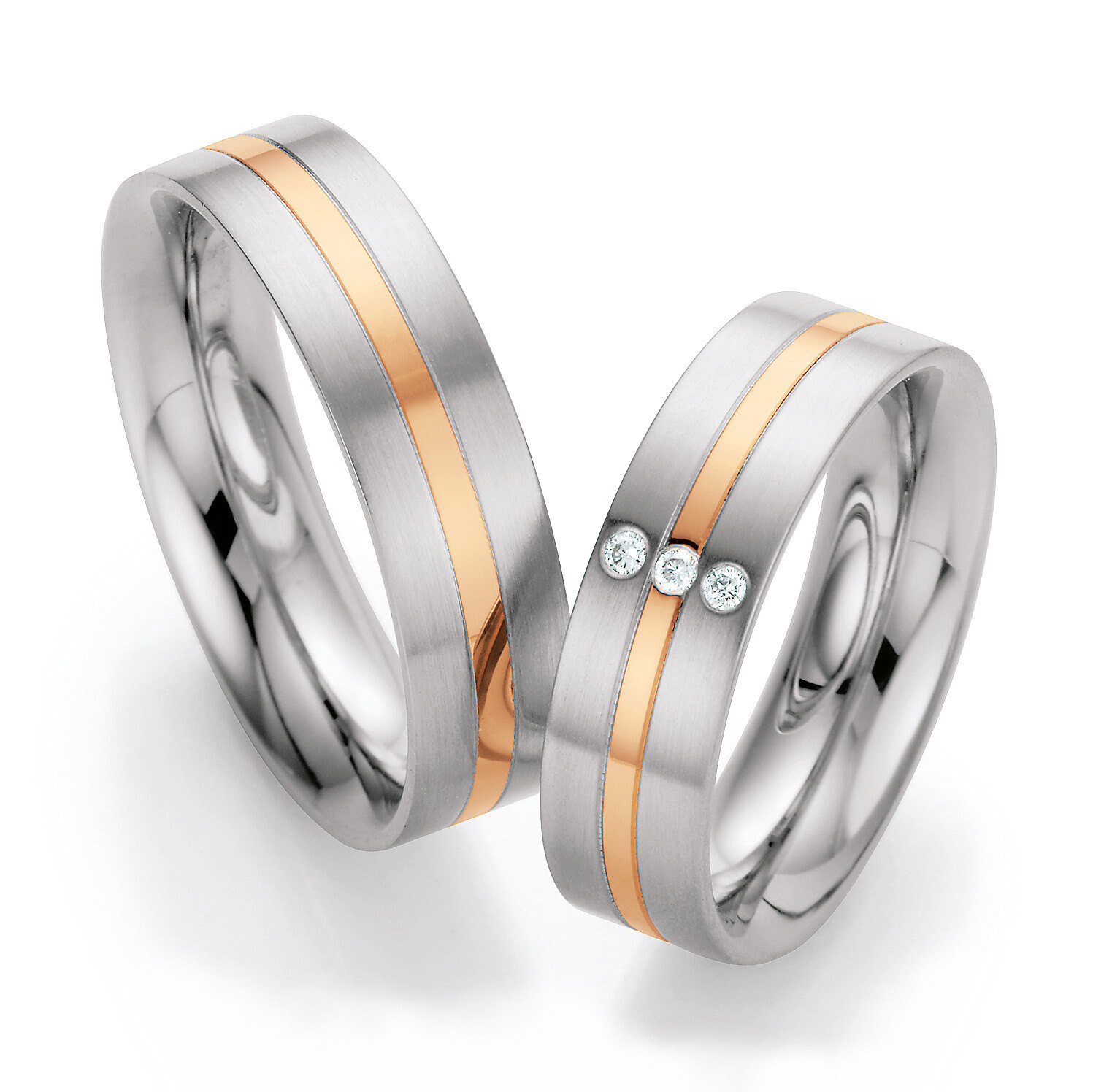 Trauringe Palladium / Rotgold TRS88RU01380PdR