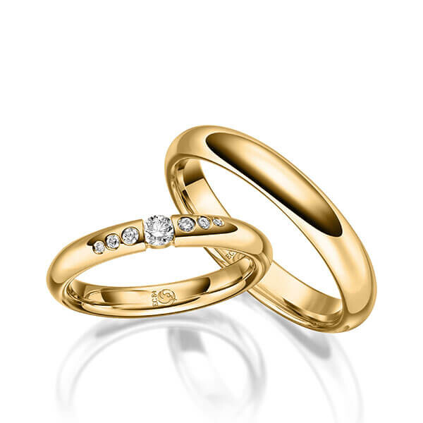 Trauringe Gelbgold Spannring RU-1630