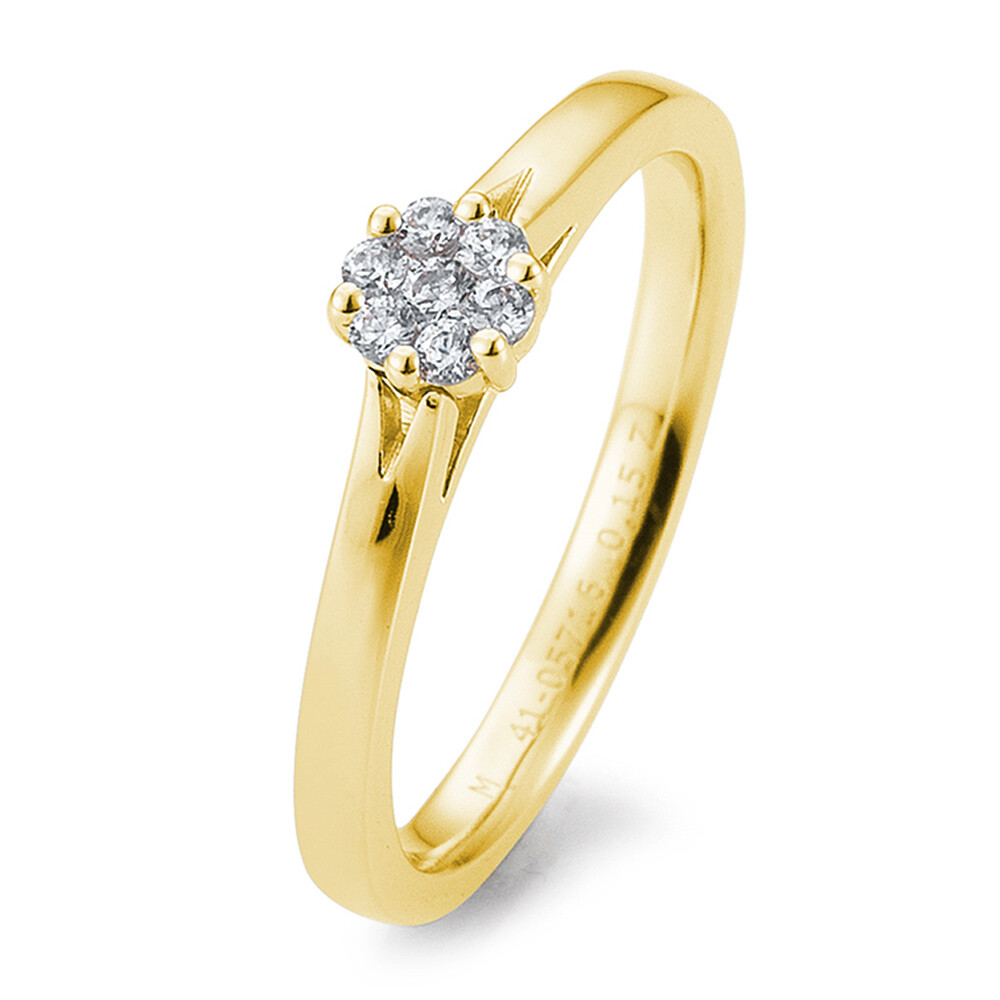 Verlobungsring Flower Gelbgold Brillant 41/05716