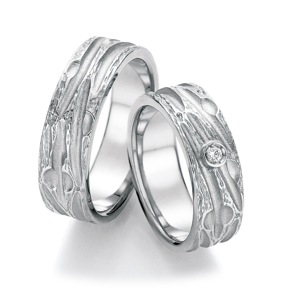 Trauringe Silber Fascination Art Brillant 0,045 ct.