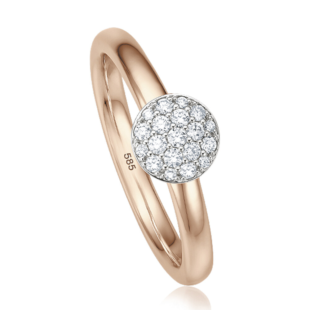 Ring Pavee Roségold Brillant EH004954