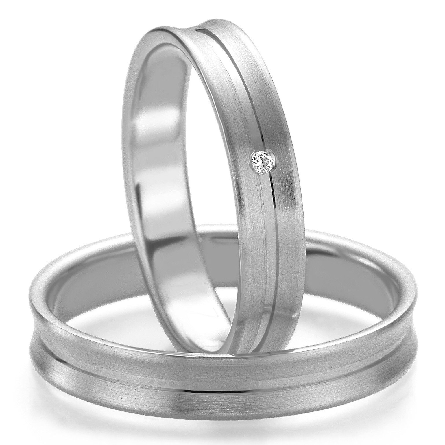 Trauringe Smart Line Slim Platin