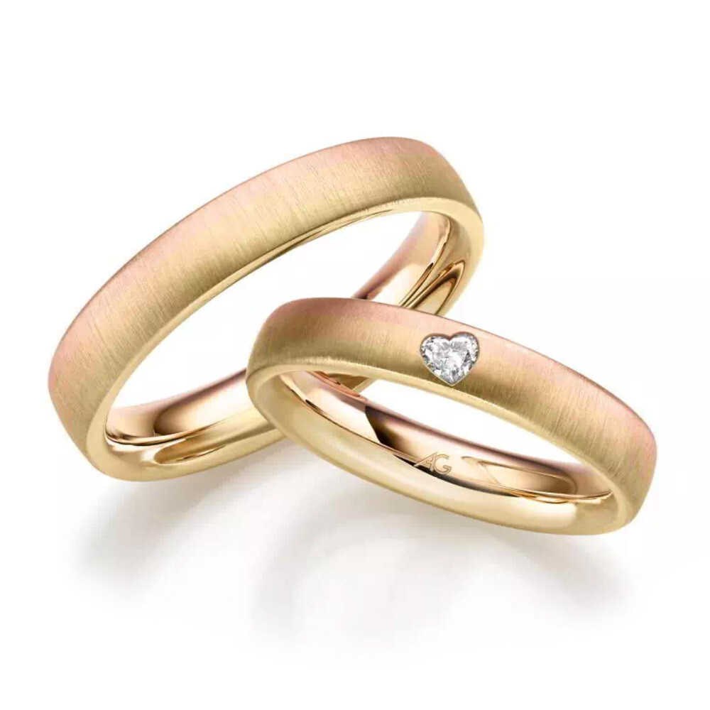 Trauringe Gold Mehrfarbig 4/31301/4 & 31301/4.5