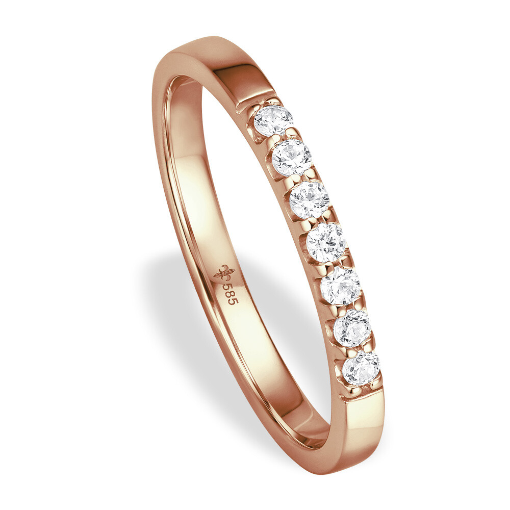 Memoire Ring Grace 7 Brillanten Roségold Brillant TM02007