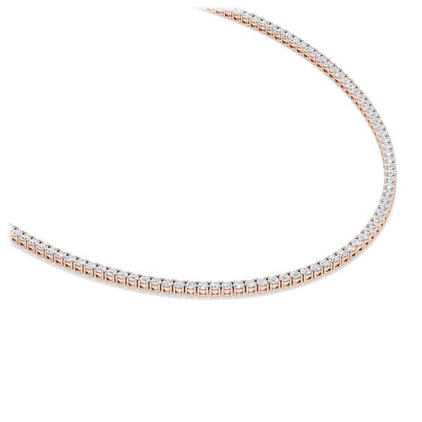 Tennis-Collier Rotgold 750 zus. 15,985ct. Lab Grown Diamant RU-1858