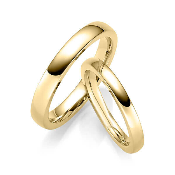 Trauringe ohne Steinbesatz Gelbgold RU-1751