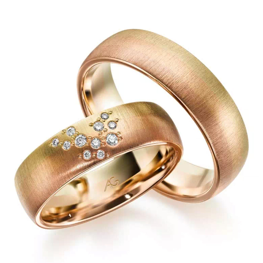 Trauringe Morgenröte 4/28686/6 & 28686/6