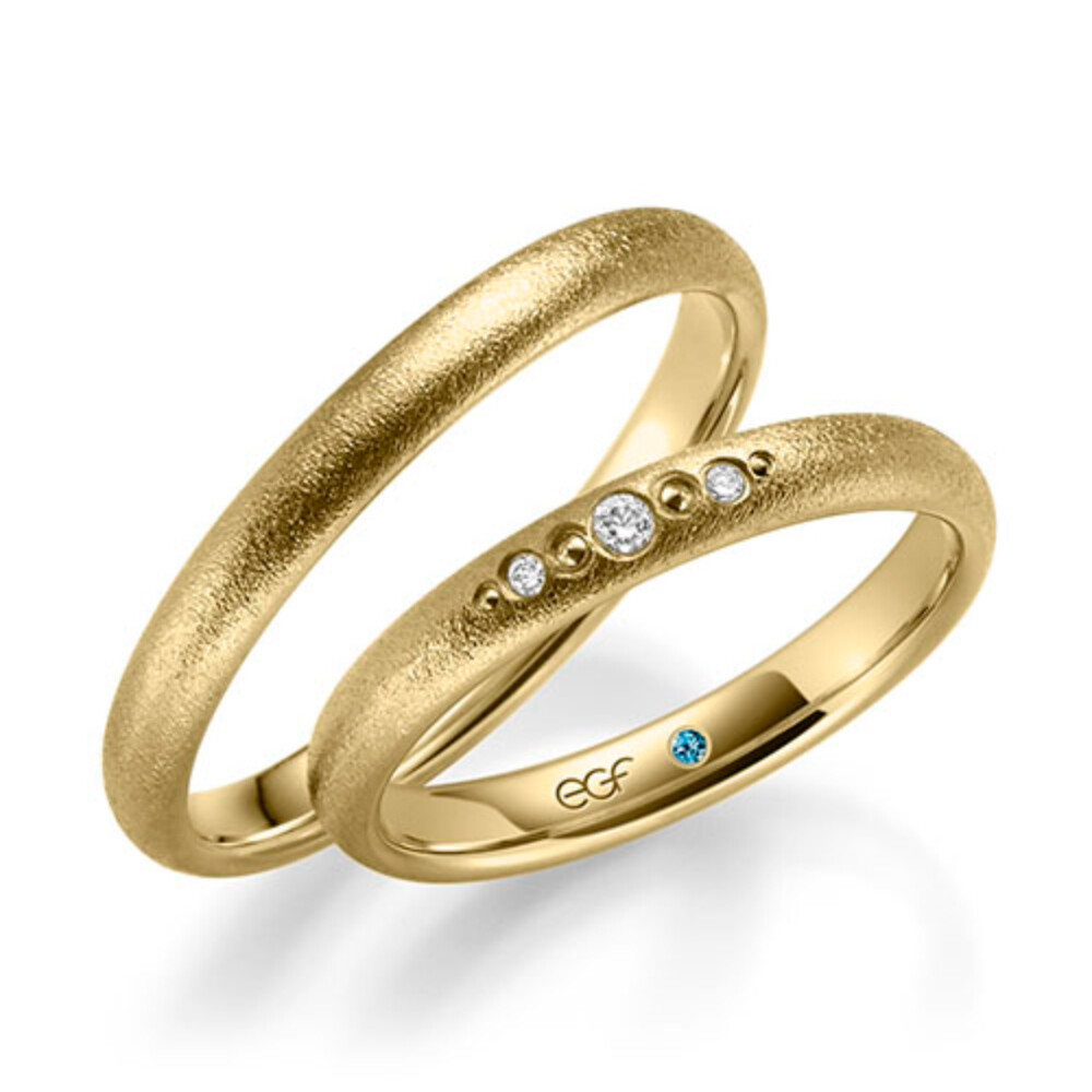 Trauringe Gelbgold Glamour Brillant F-1392-1