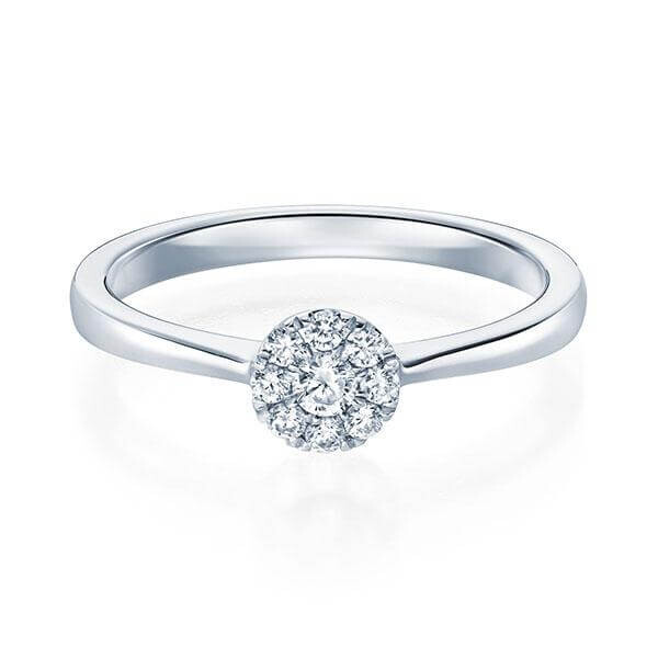 Verlobungsring Solitär Illusion Platin RU-1593