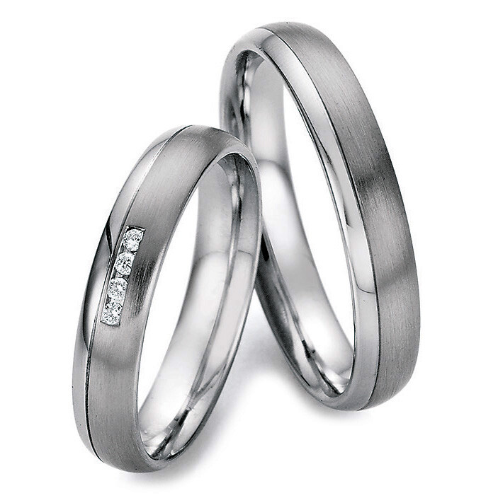 Eheringe Edelstahl Brillant CR 88/22170 & 88/22180