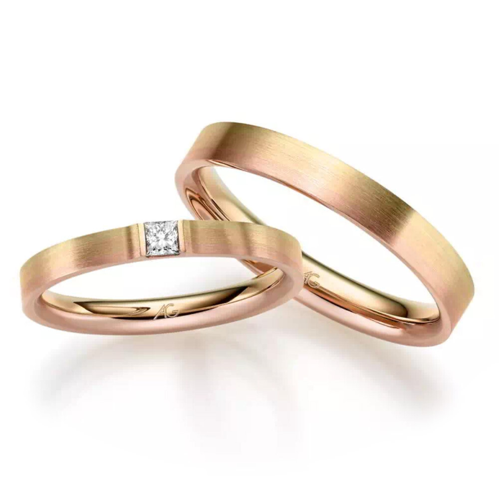 Trauringe Gold Mehrfarbig 4/31300/2.7 & 31300/3.5