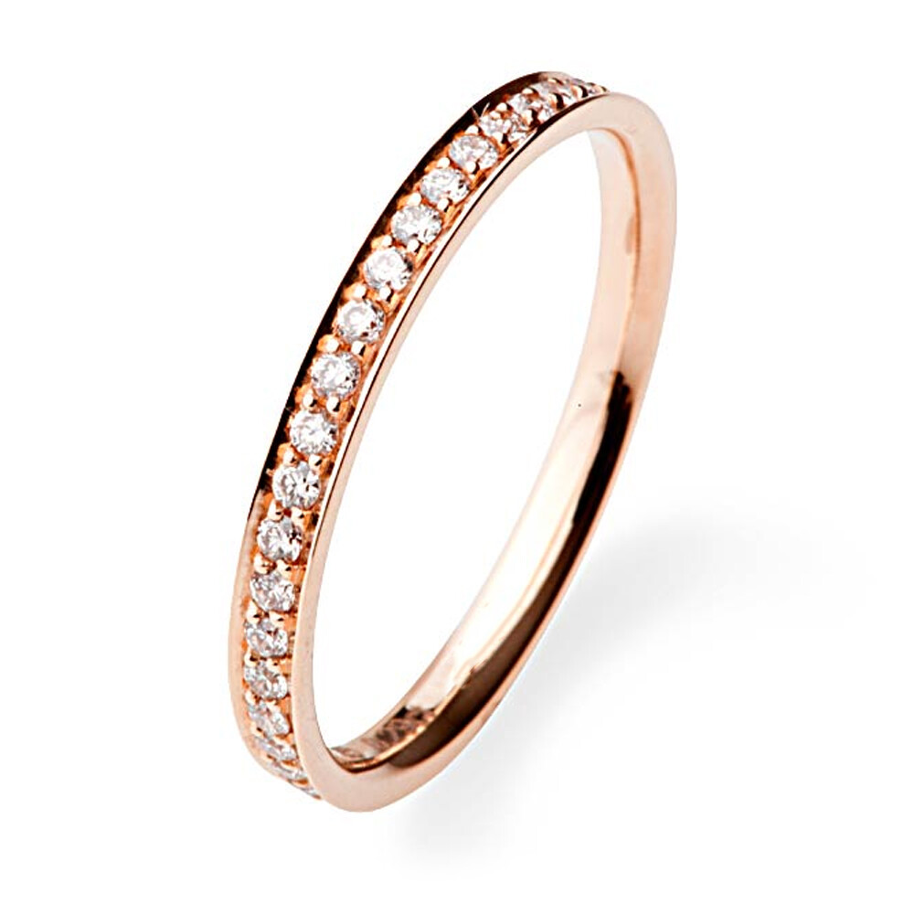 Memoire Ring Rotgold Brillant 0,280 ct.
