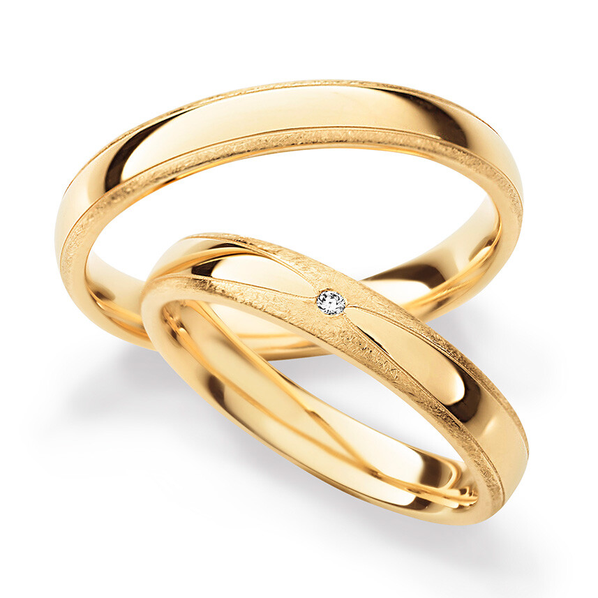 Trauringe Roségold Brillant 30379