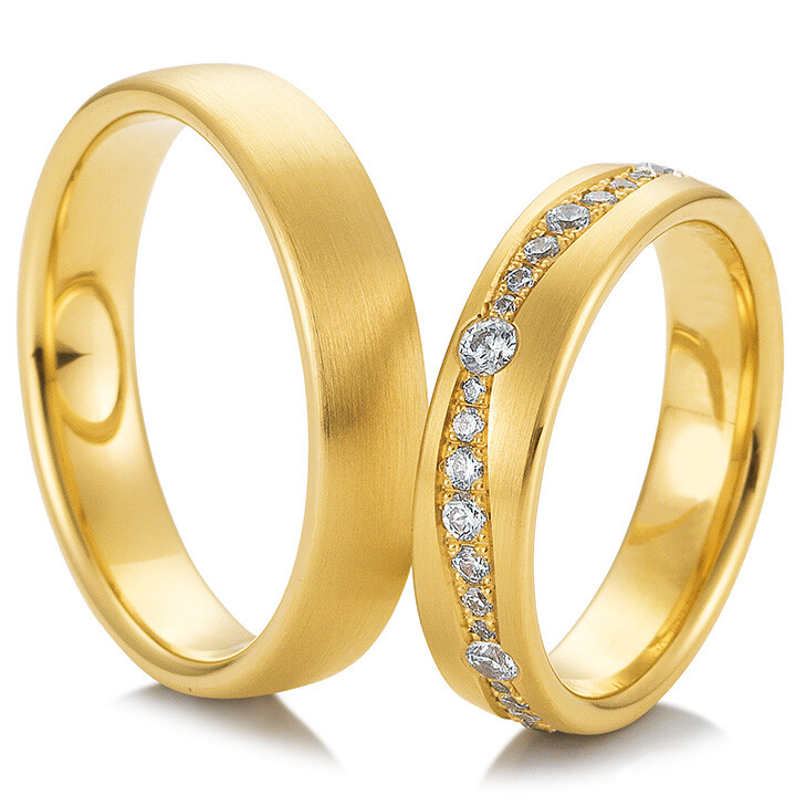 Trauringe Gelbgold Inspiration 48/04251 & 48/04252