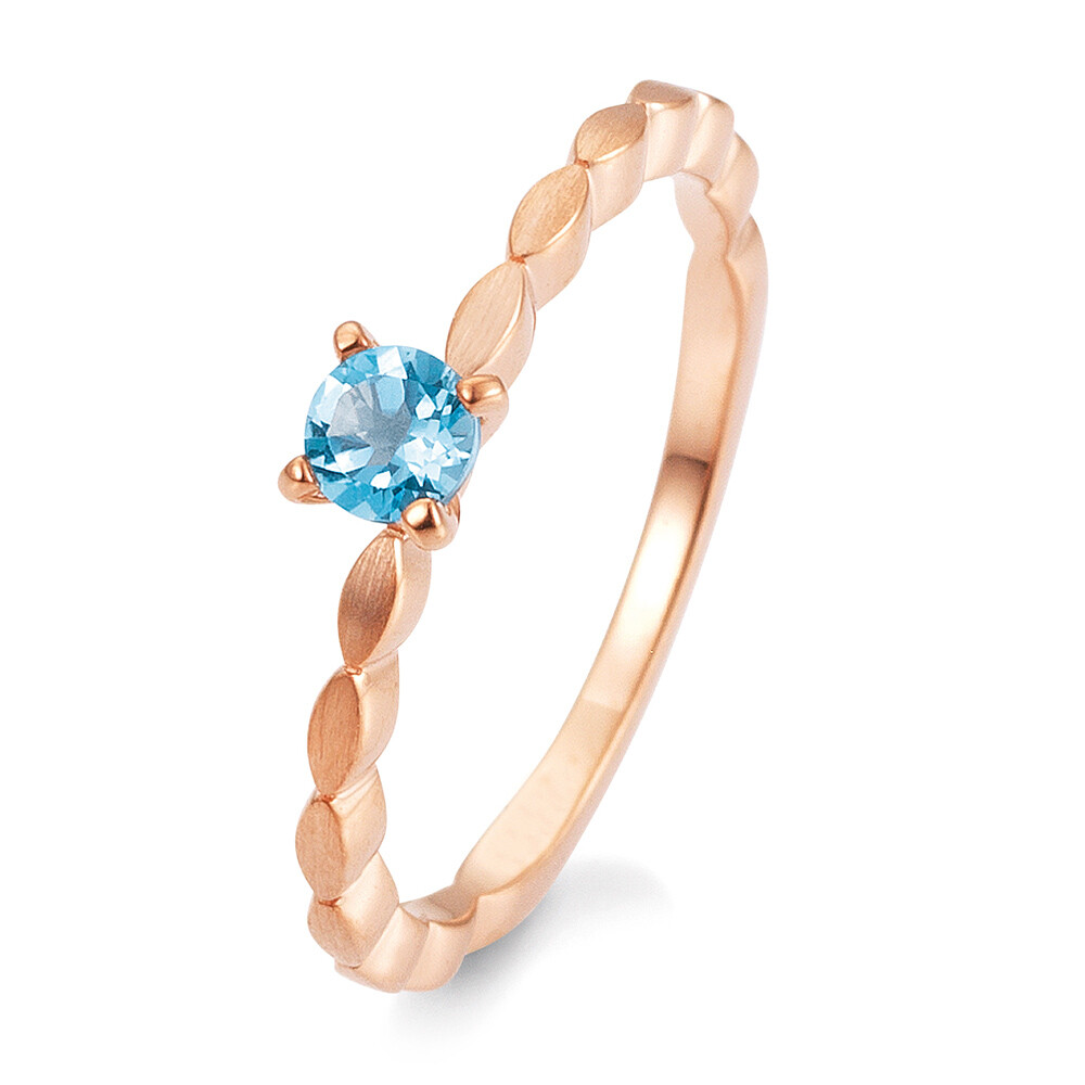 Verlobungsring Topas dunkel Rotgold 585 TRS03BR331R