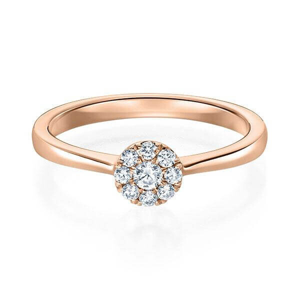 Verlobungsring Solitär Illusion Rotgold RU-1593