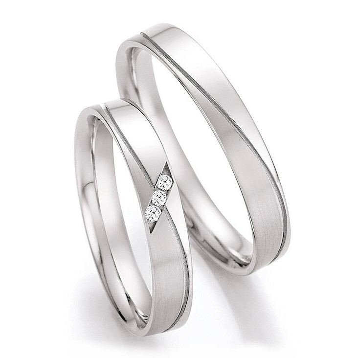 Trauringe Palladium Brillant TRS66RU41010Pd