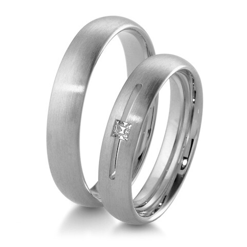 Trauringe Weißgold Inspiration BR 48/04109 & 48/04110