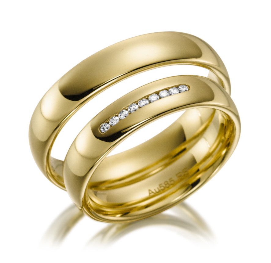 Trauringe Gelbgold Brillant SC-1124-1
