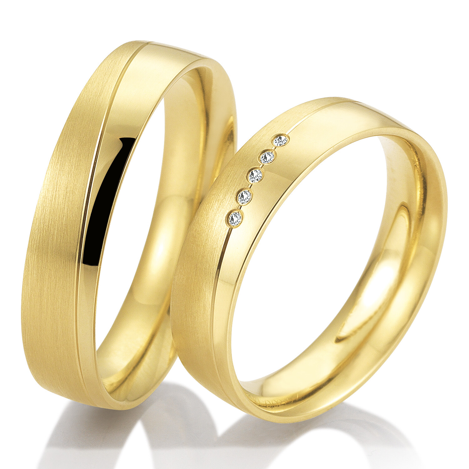 Trauringe Eheringe Gelbgold Brillant TRS05BR709G