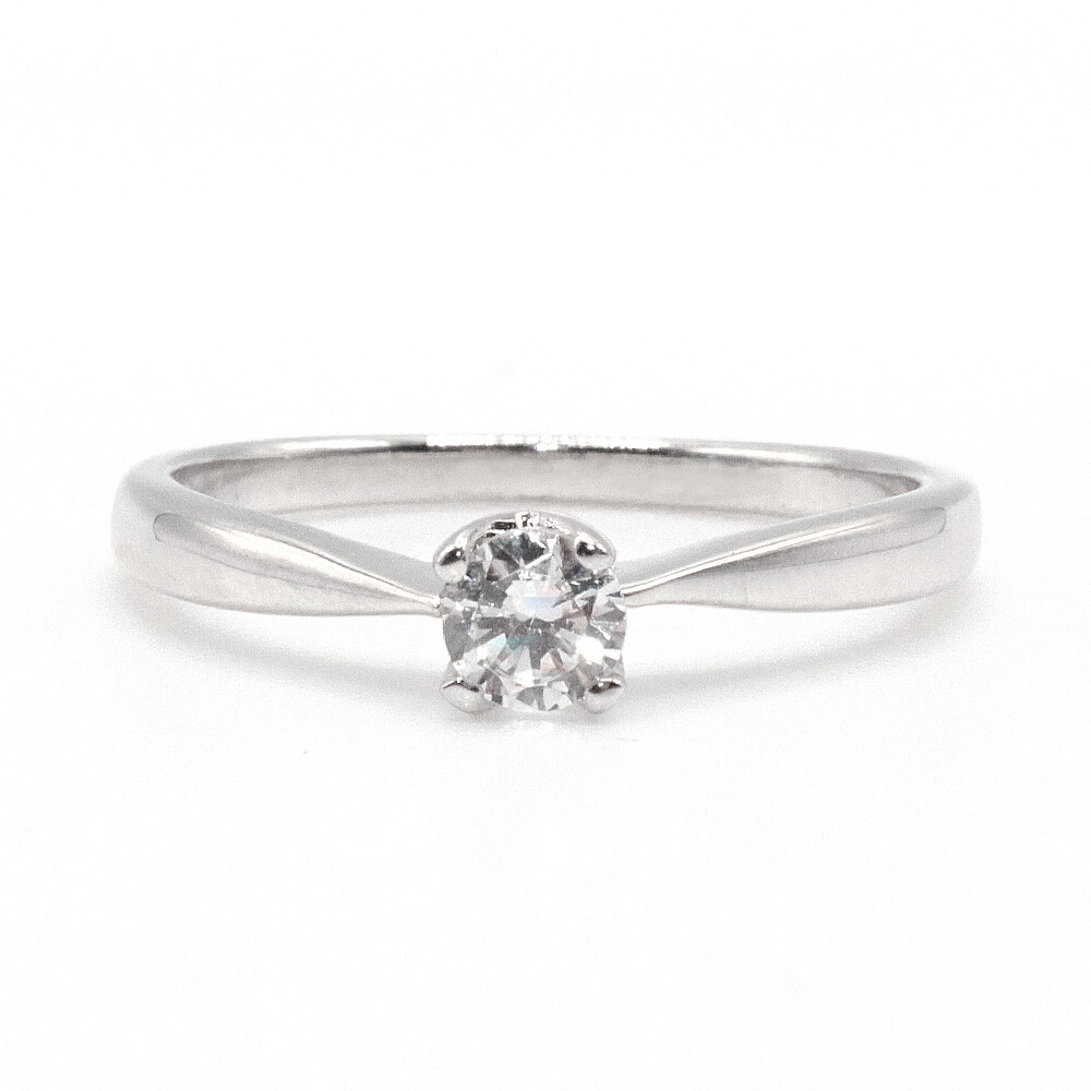 Antragsring Solitär Silber 925 rhodiniert Zirkonia RZ00010