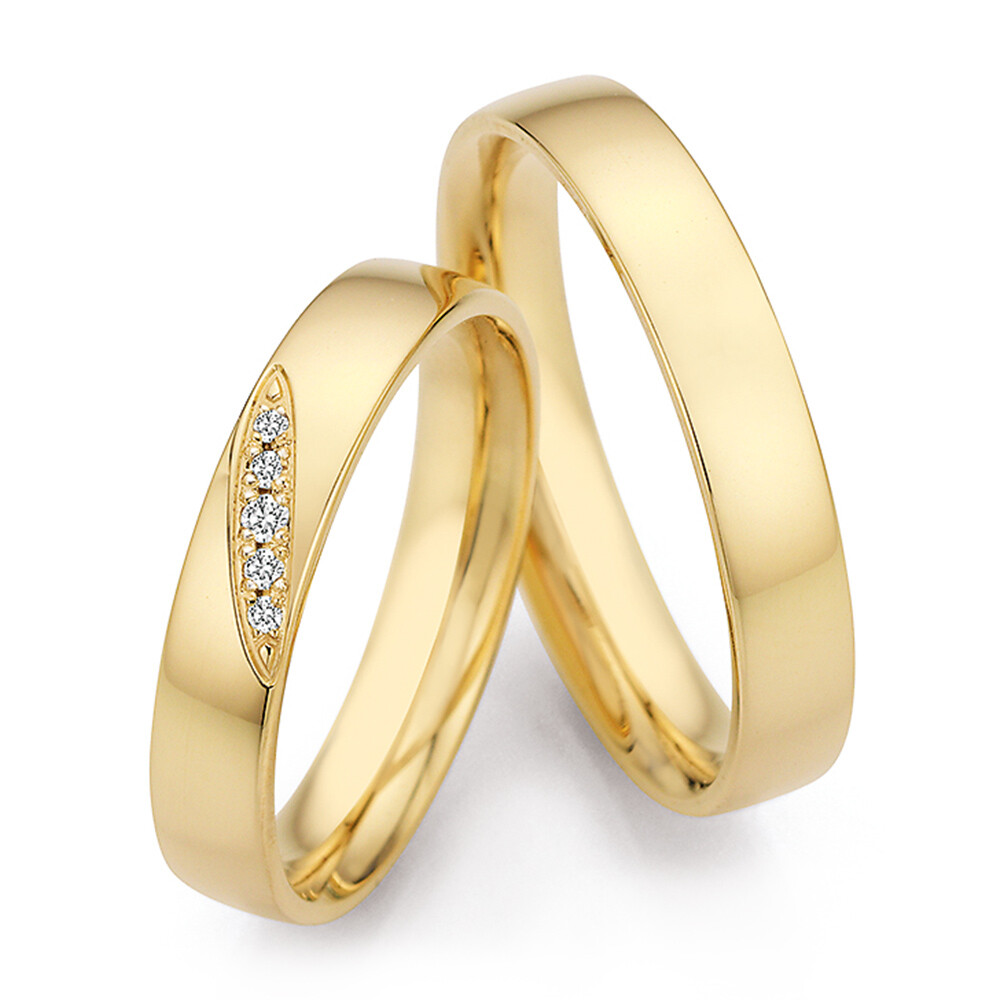 Trauringe Gelbgold Honeymoon Brillant 70/70090