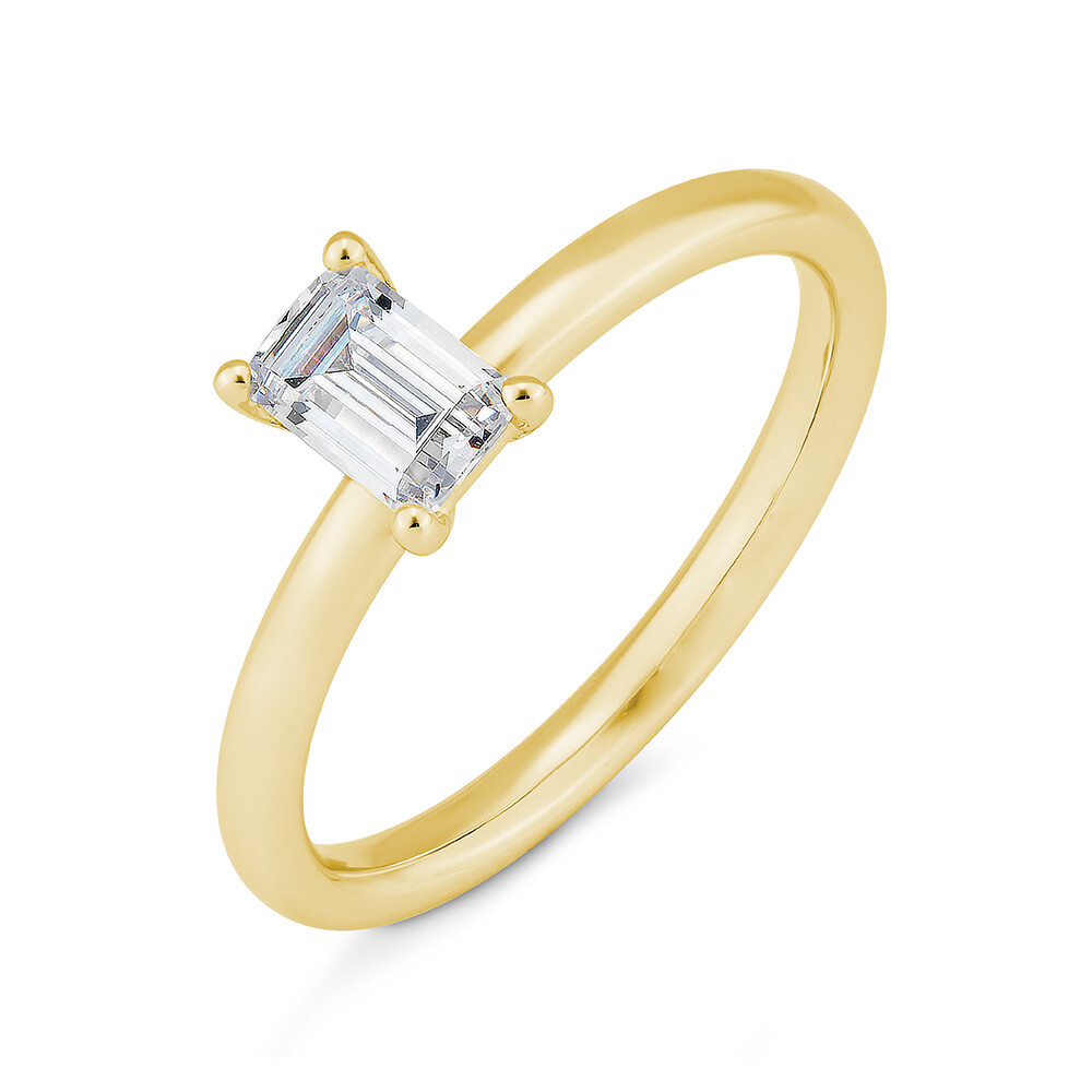 Diamantring Emerald Gelbgold Lab-Grown BR4106320