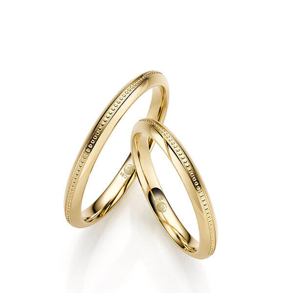 Trauringe Gelbgold Perlfuge RU-1699