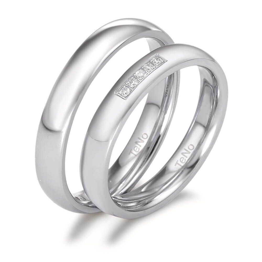Partnerringe Edelstahl Brillant TNO54275