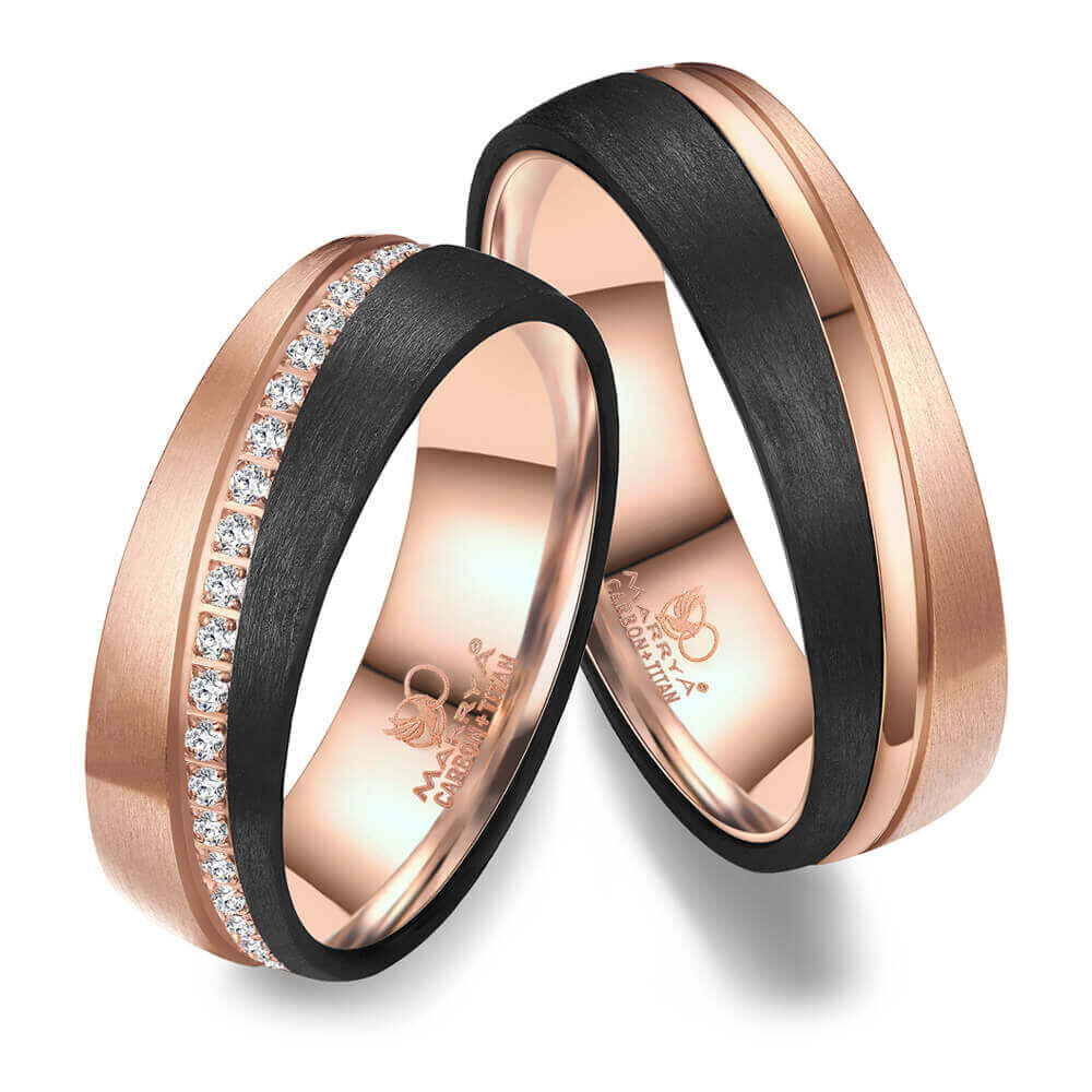 Partnerringe Titan Carbon CA05