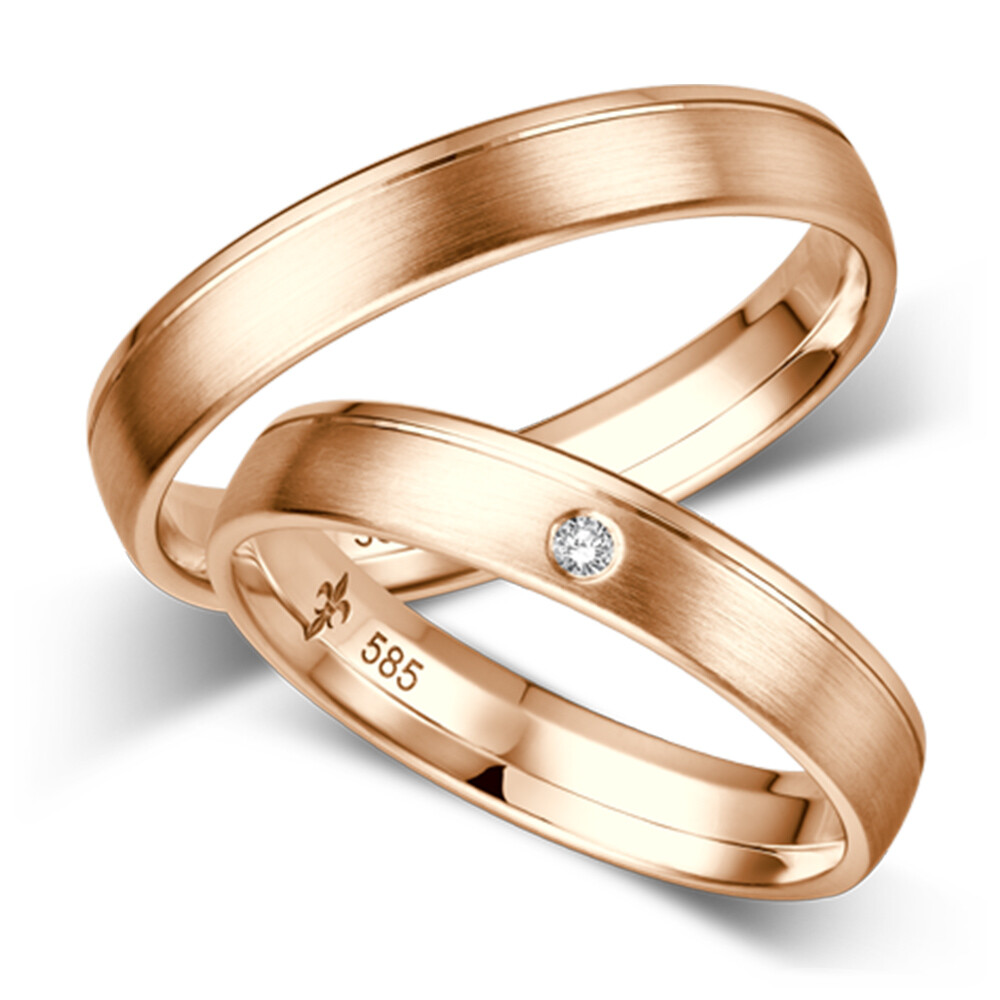 Trauringe Danielle Rotgold TR-0/TR-1-00058