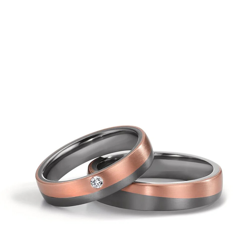 Eheringe aus Tantal & Roségold 750 TNO606512-13