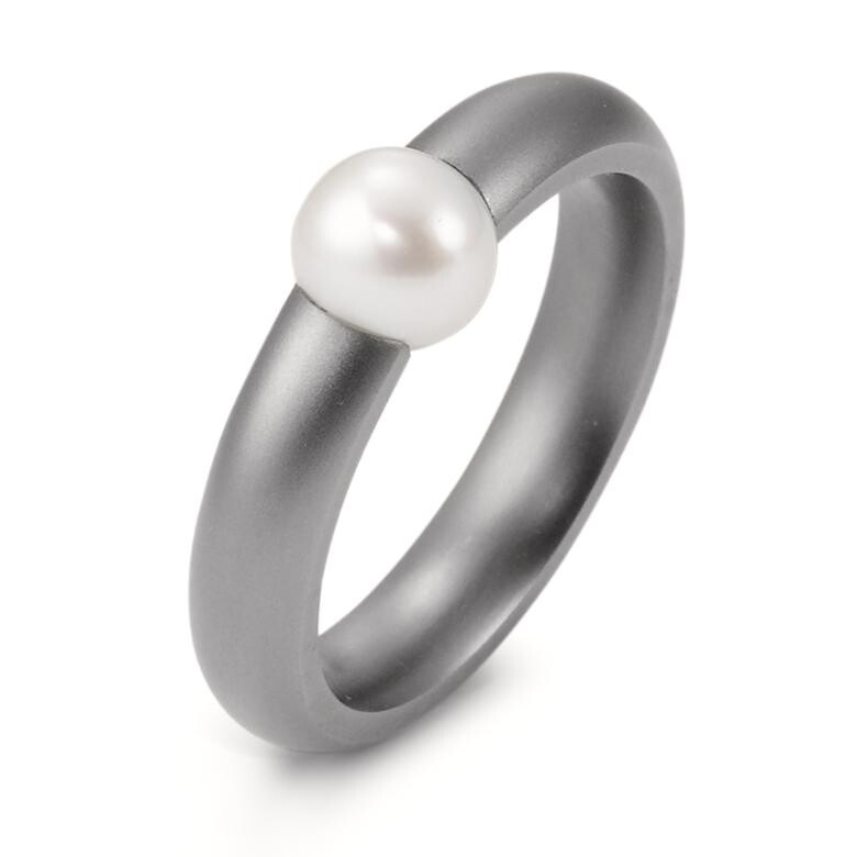 Titanring mit Perle TF50780