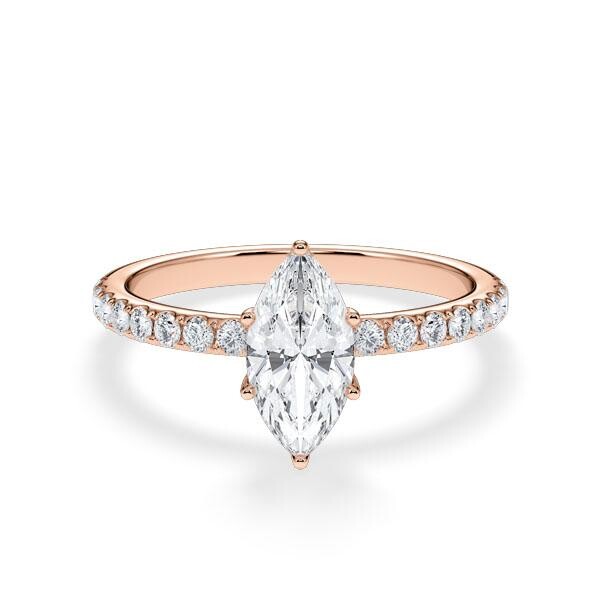 Hollywood Ring Classic Marquise Rotgold RU 1882