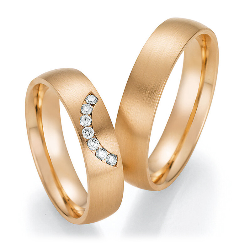 Trauringe Roségold mit mehreren Diamanten TRS66RU60110RS