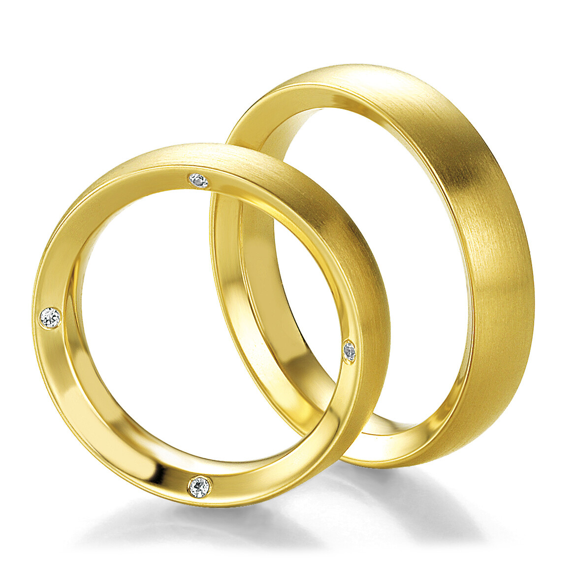 Trauringe Gelbgold 48/05225 & 48/05226 Eheringe