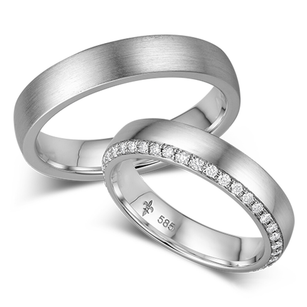 Trauringe Weißgold Md 05 Désirée